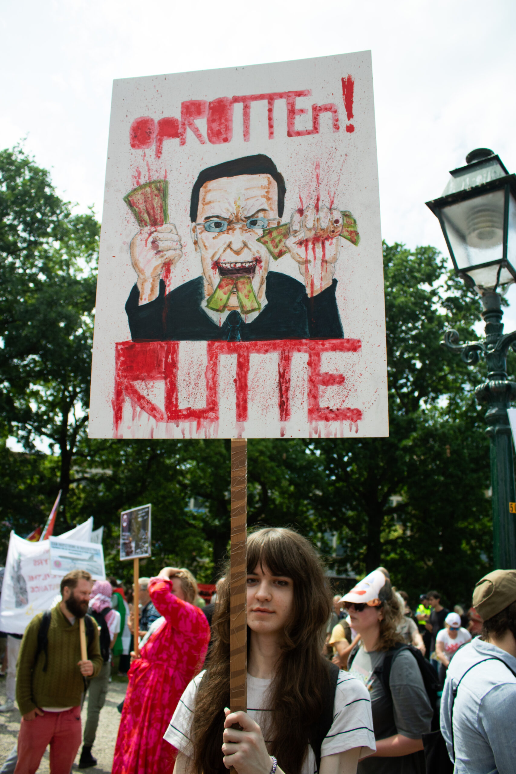 Vredebeweging NAVO protest, 2025. Den Haag.