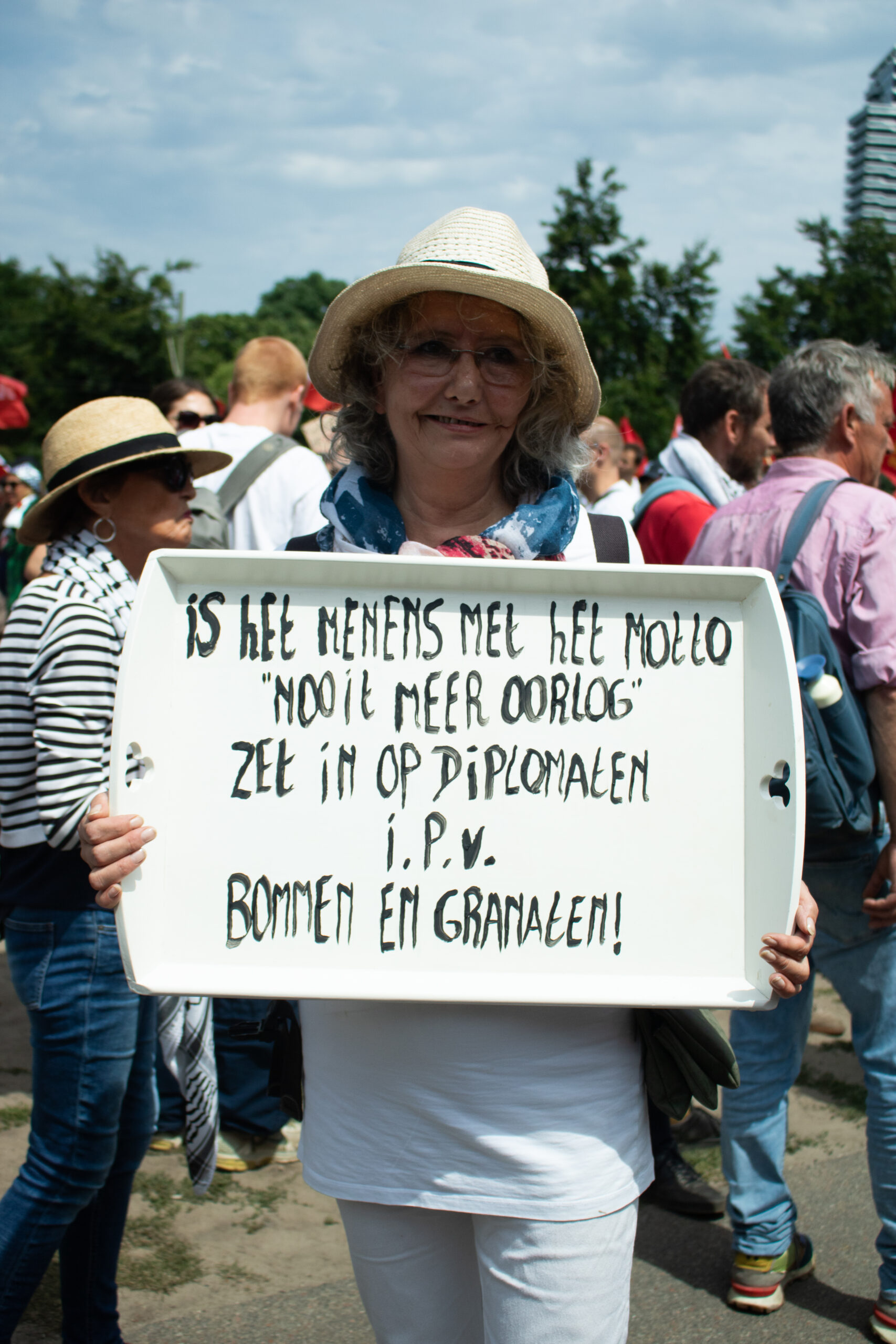 Vredebeweging NAVO protest, 2025. Den Haag.