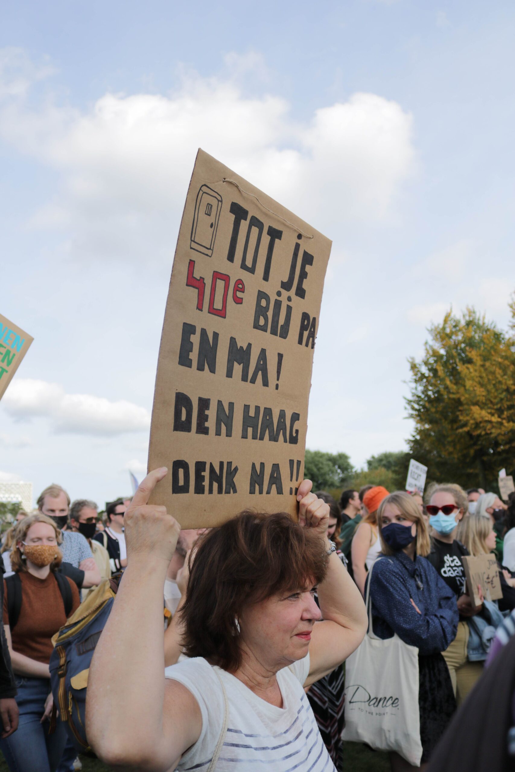 Woonprotest, 2021. Amsterdam.